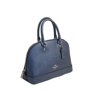 Coach blue metallic bag